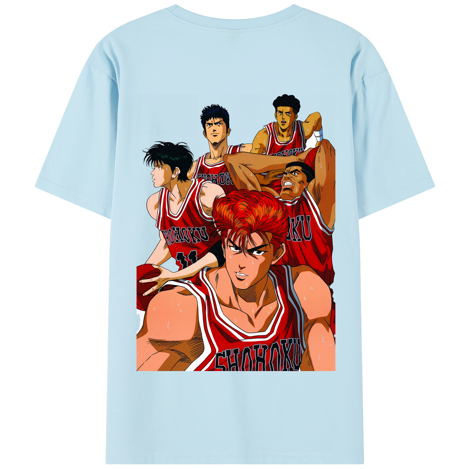 （画像用） SLAM DUNK／スラムダンク 綿100％半袖Tシャツ（背面プリント）